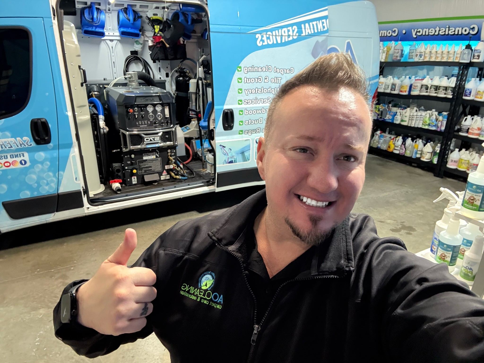 Ryan Overbey-Owner of AO Clean Providing Hardwood Restoration & Carpet, Upholstery, Duct, Tile & Grout Cleaning