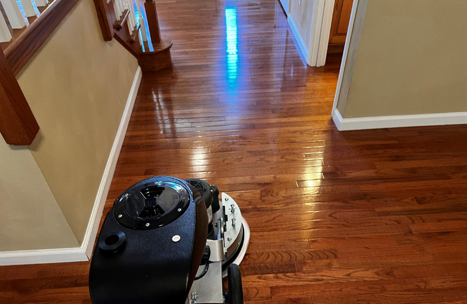 Hardwood Floor Clean and Buff